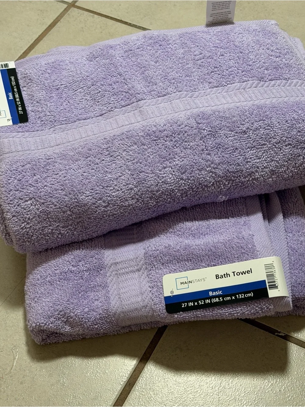 Mainstays purple bath